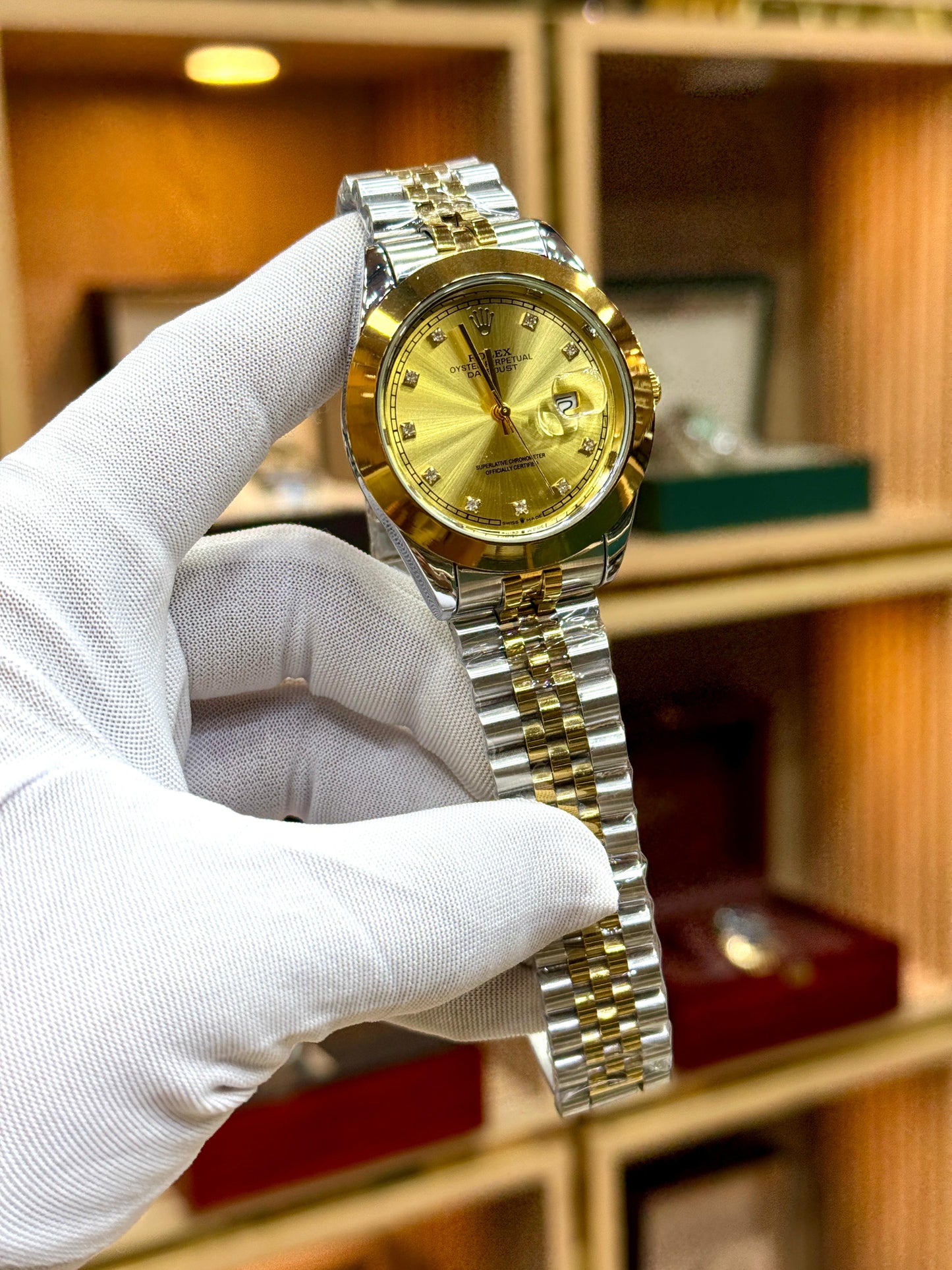 Luxury all Dial colour Two-Tone Stainless Steel Watch for Men