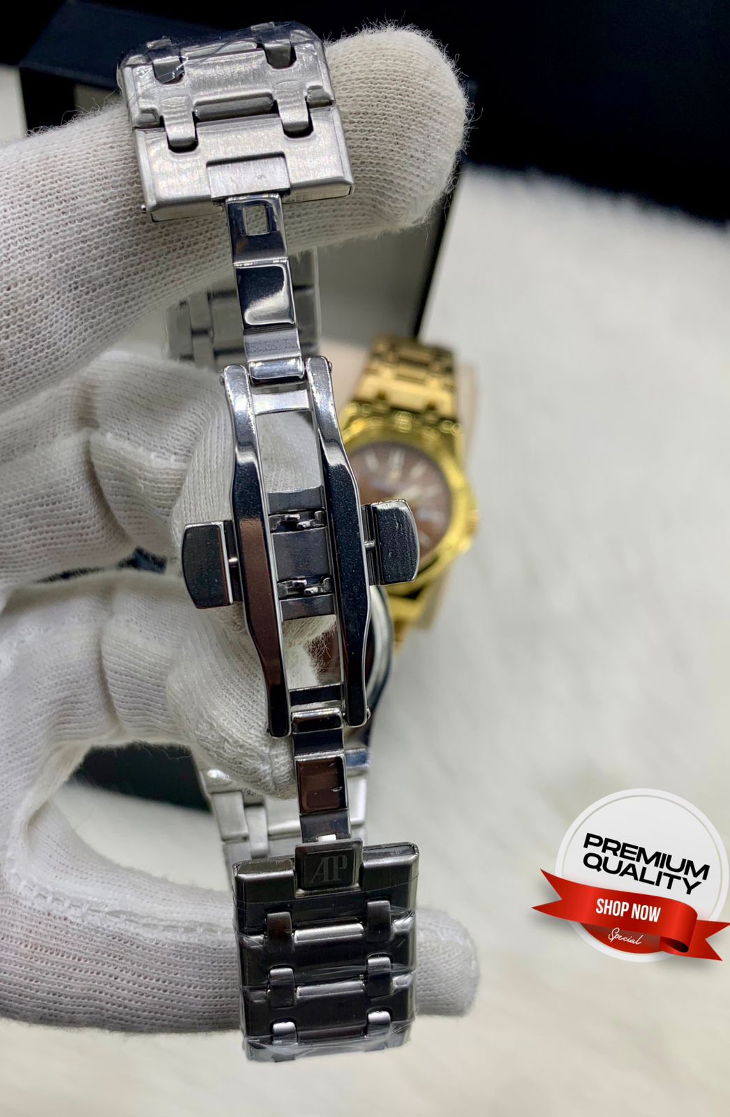Luxury Brown Textured Dial Stainless Steel Watch – Royal Sport Edition