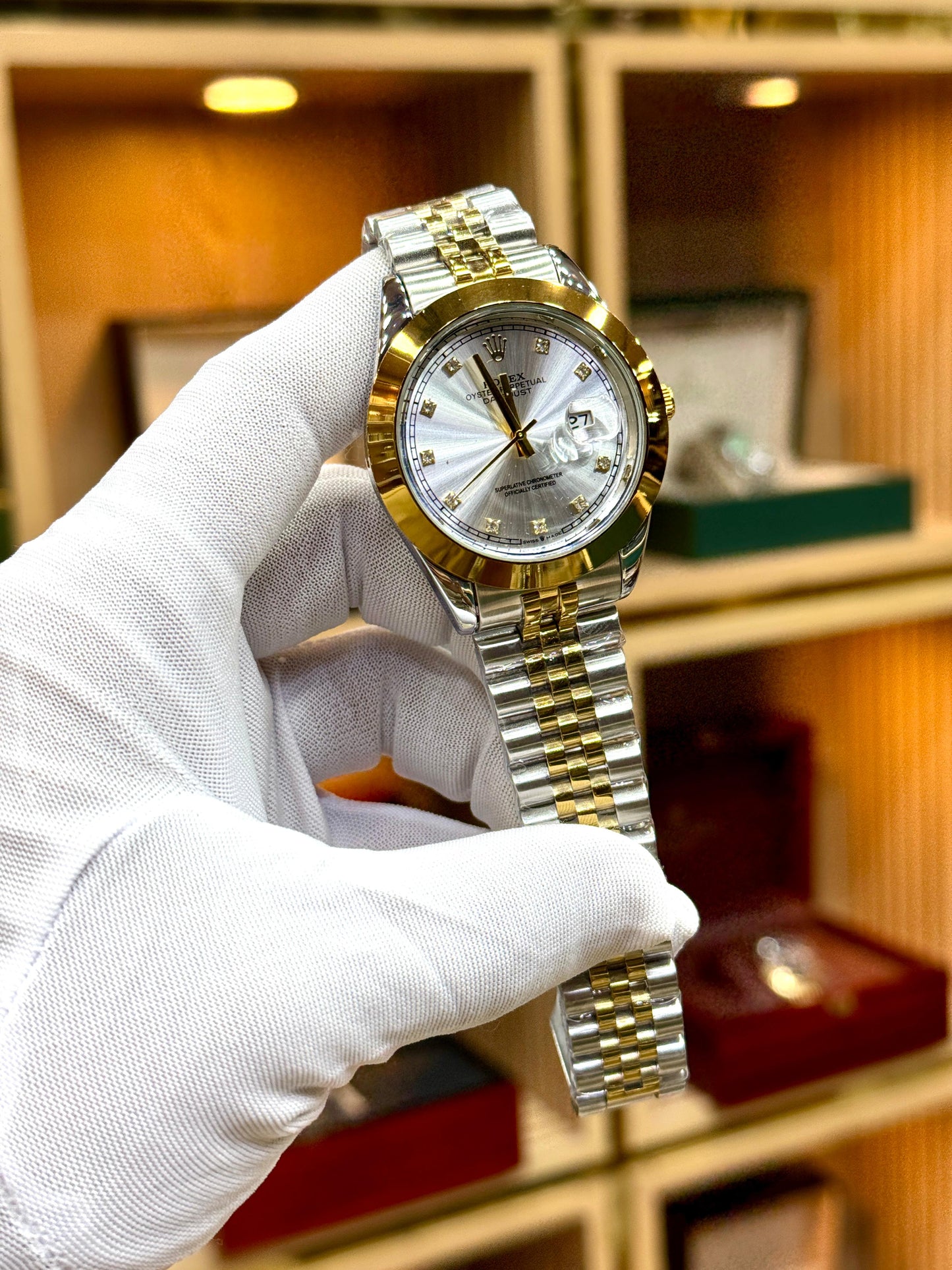 Luxury all Dial colour Two-Tone Stainless Steel Watch for Men