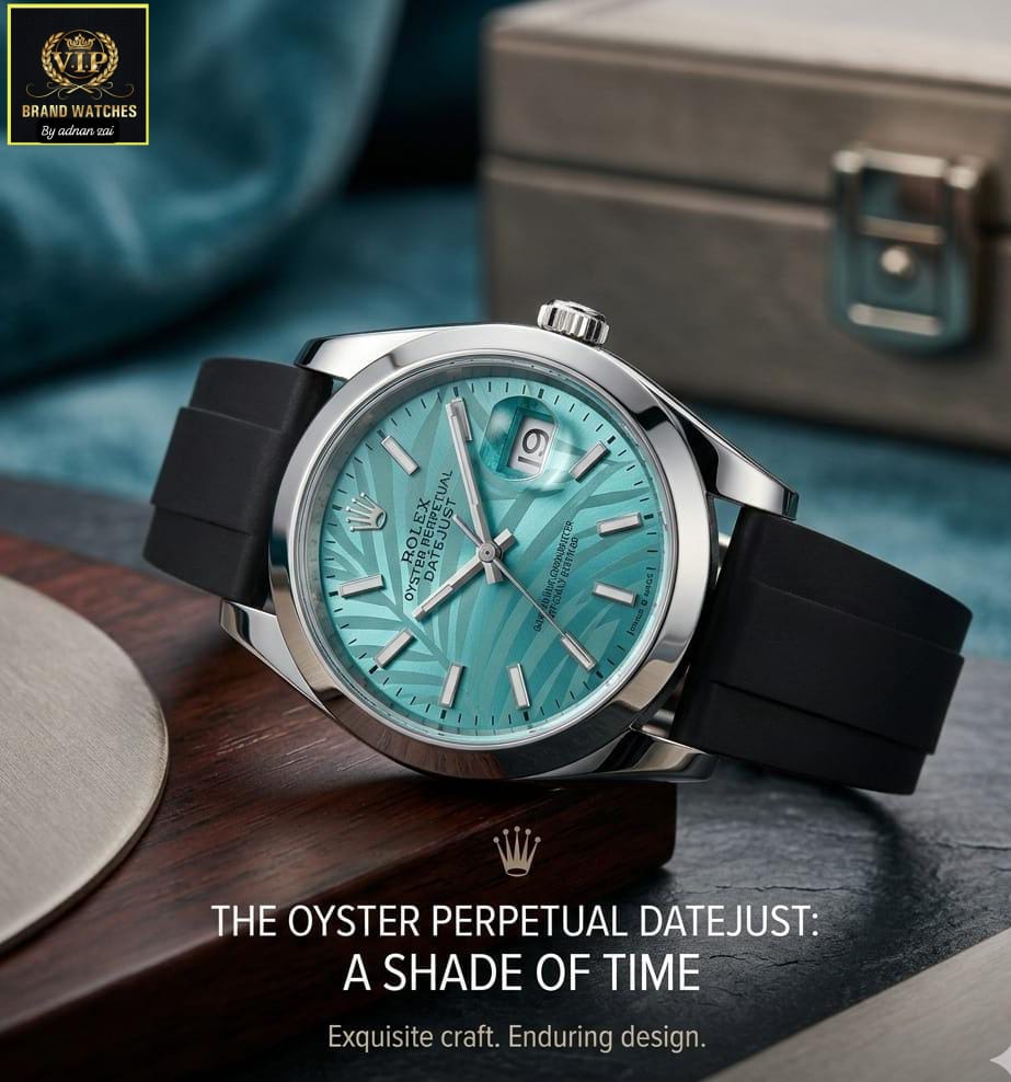 Luxury Datejust Style Rubber Strap Watch for Men