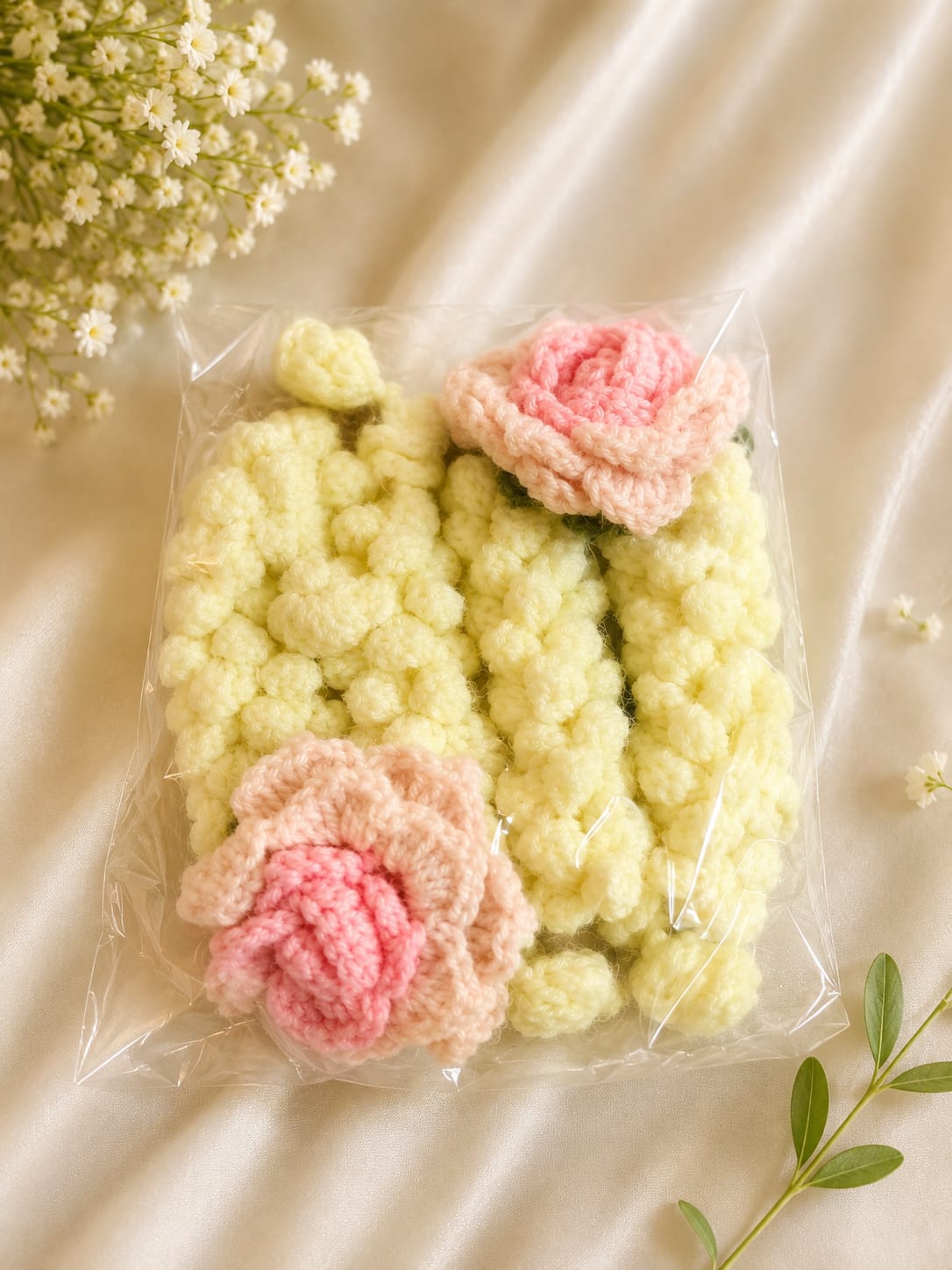 Handmade Crochet Flower Bracelet